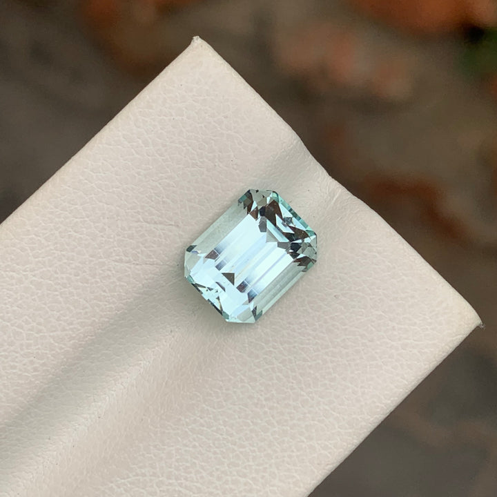 4.20 Carats Emerald Cut Loose Aquamarine