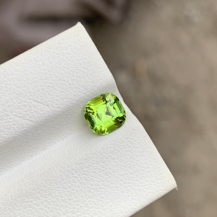 1.60 Carats Cushion Cut Loose Peridot Gemstone