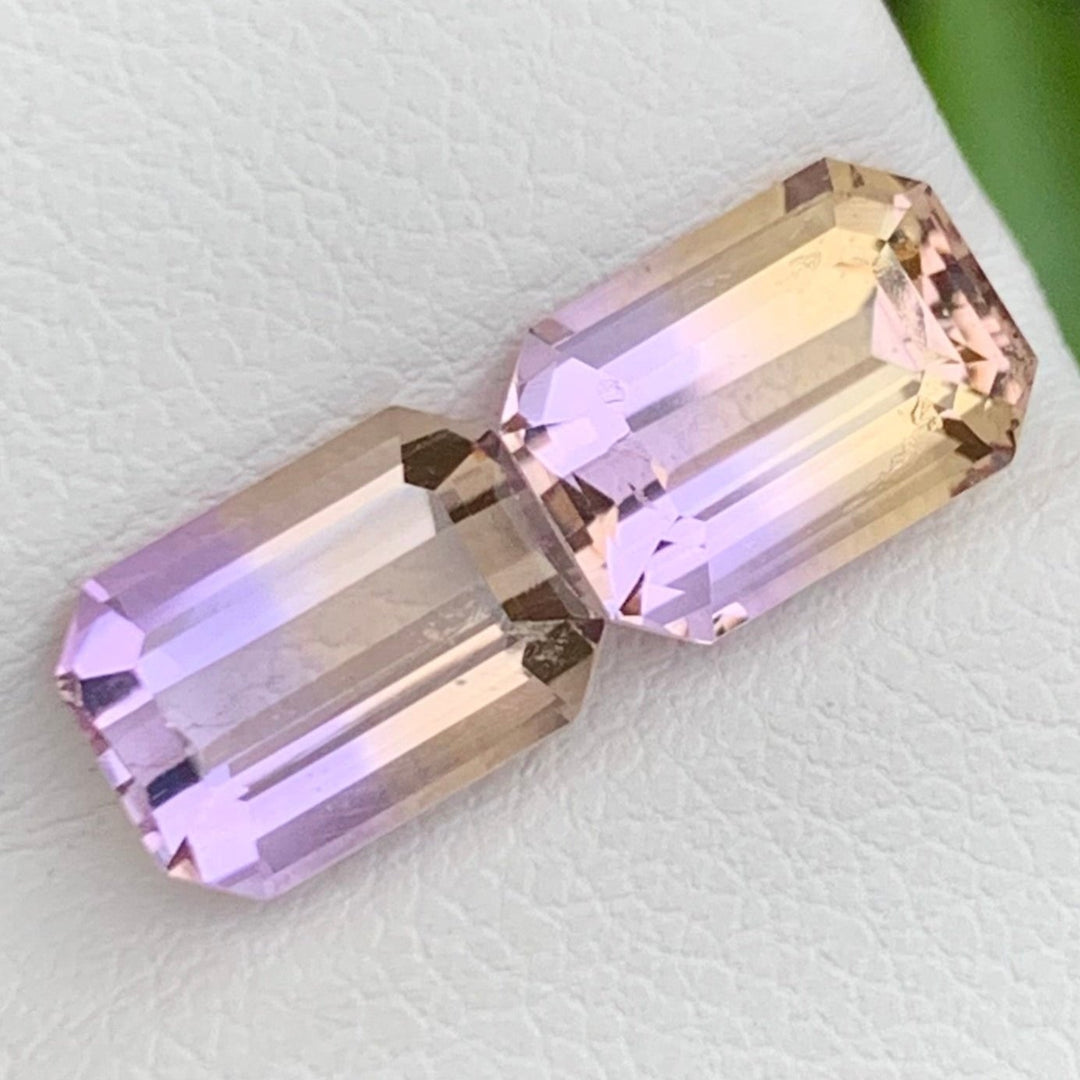 brazilian ametrine pair