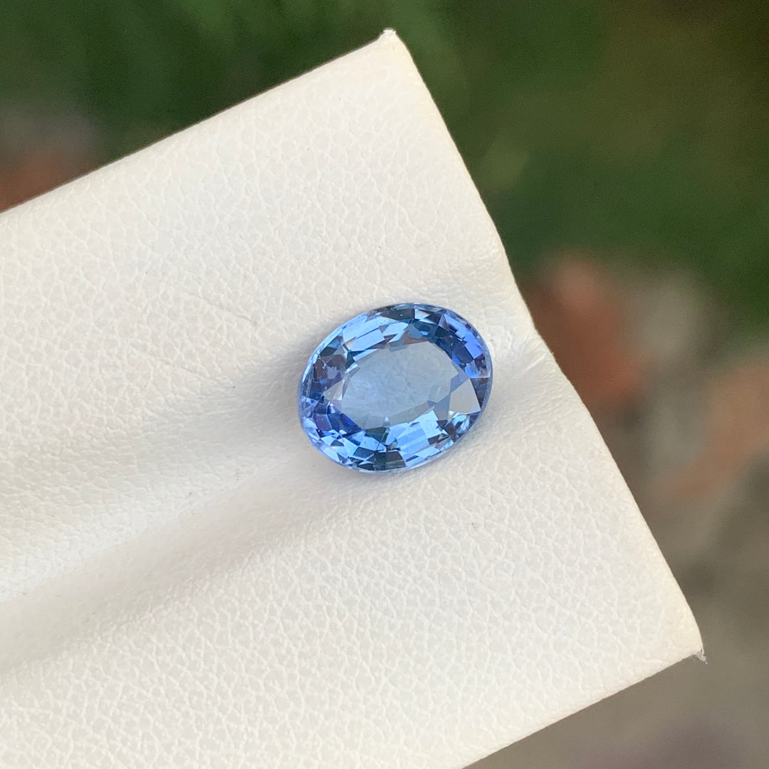 3.24 Carats Oval Shape Natural Faceted Sapphire