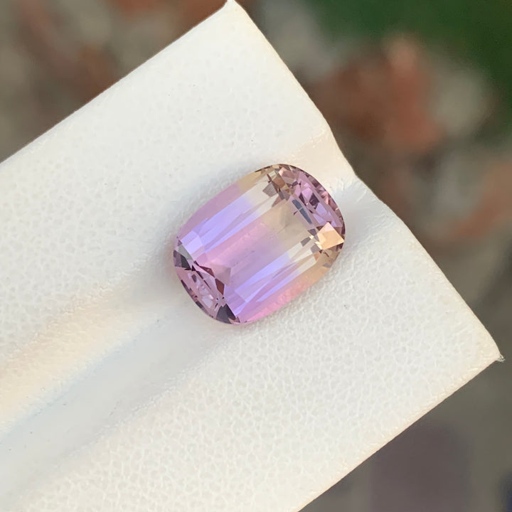 5.25 Carats Oval Shape Brazilian Faceted Ametrine