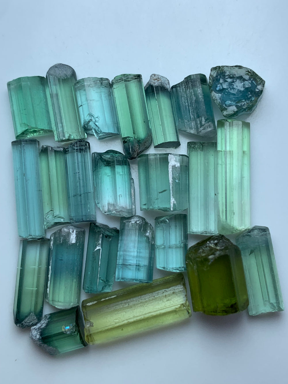 facet rough tourmaline