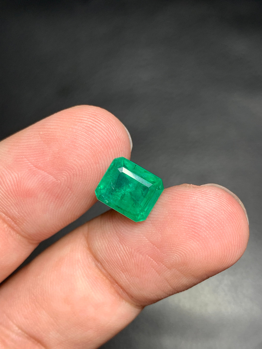 3.35 Carats Faceted Zambian Emerald