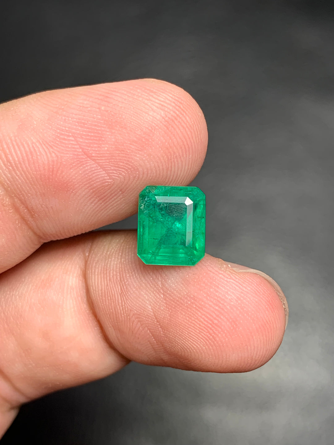 3.35 Carats Faceted Zambian Emerald