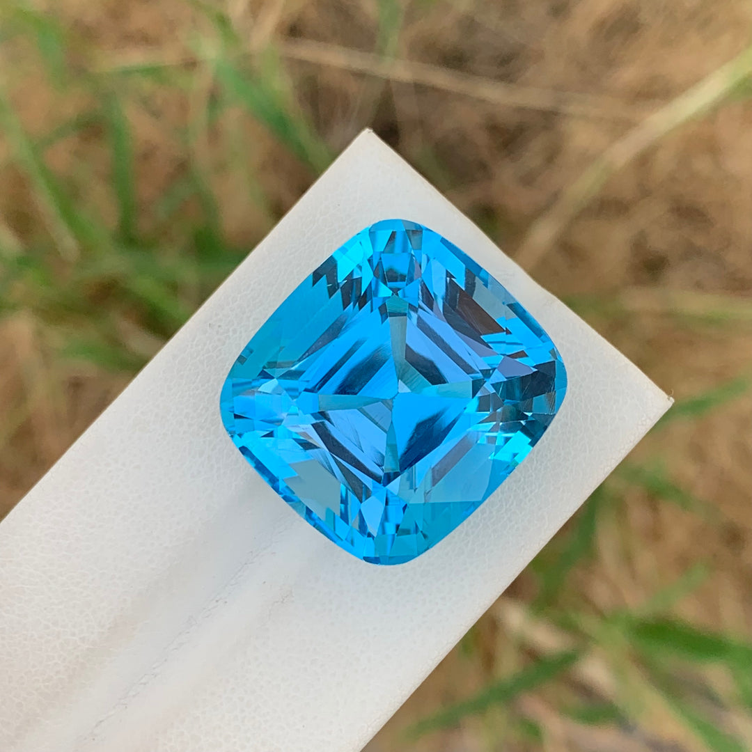 67.00 Carats Cushion Shape Loose Sky Blue Topaz