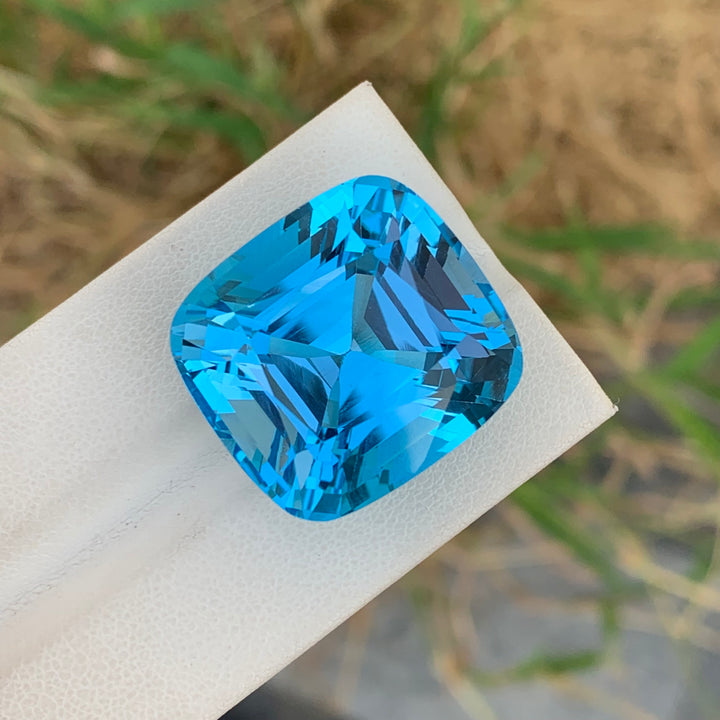 67.00 Carats Cushion Shape Loose Sky Blue Topaz