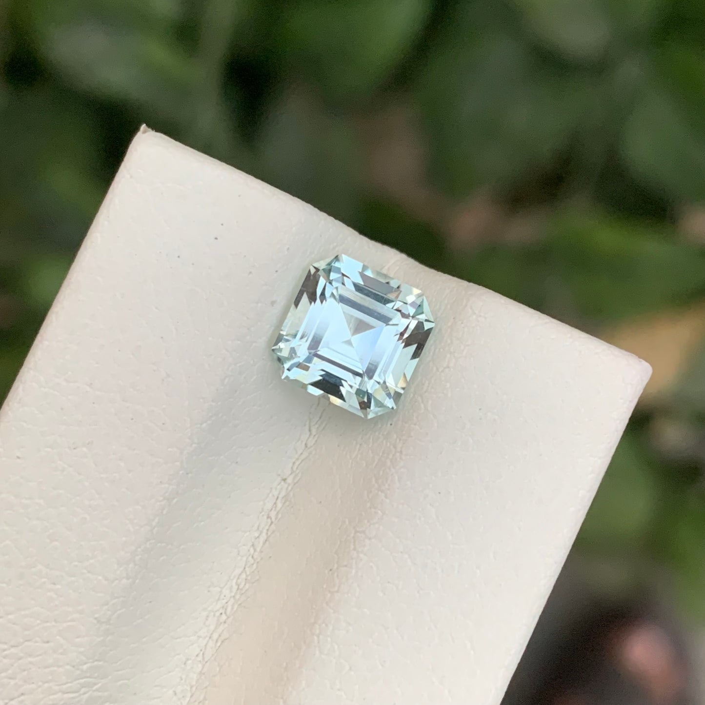 1.90 Carats Aquamarine Stone Asscher Cut Natural Pakistani Gem