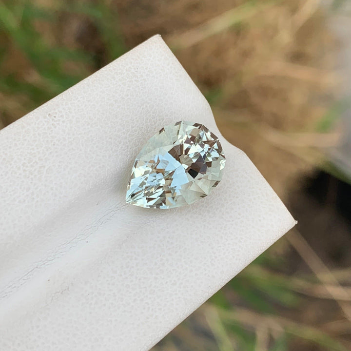 7.00 Carats Loose Green Amethyst Pear Shape