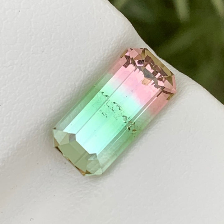 Lovely 4.05 Carats Faceted Bi Color Tourmaline