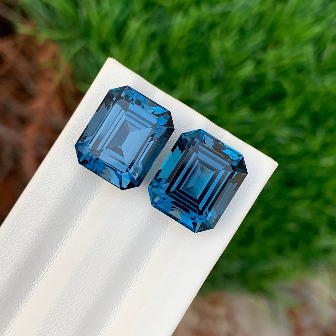 22.15 Carats Loose London Blue Topaz Pieces