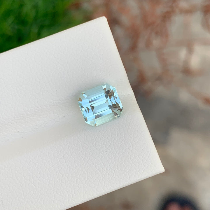 2.40 Carats Loose Aquamarine Emerald Cut