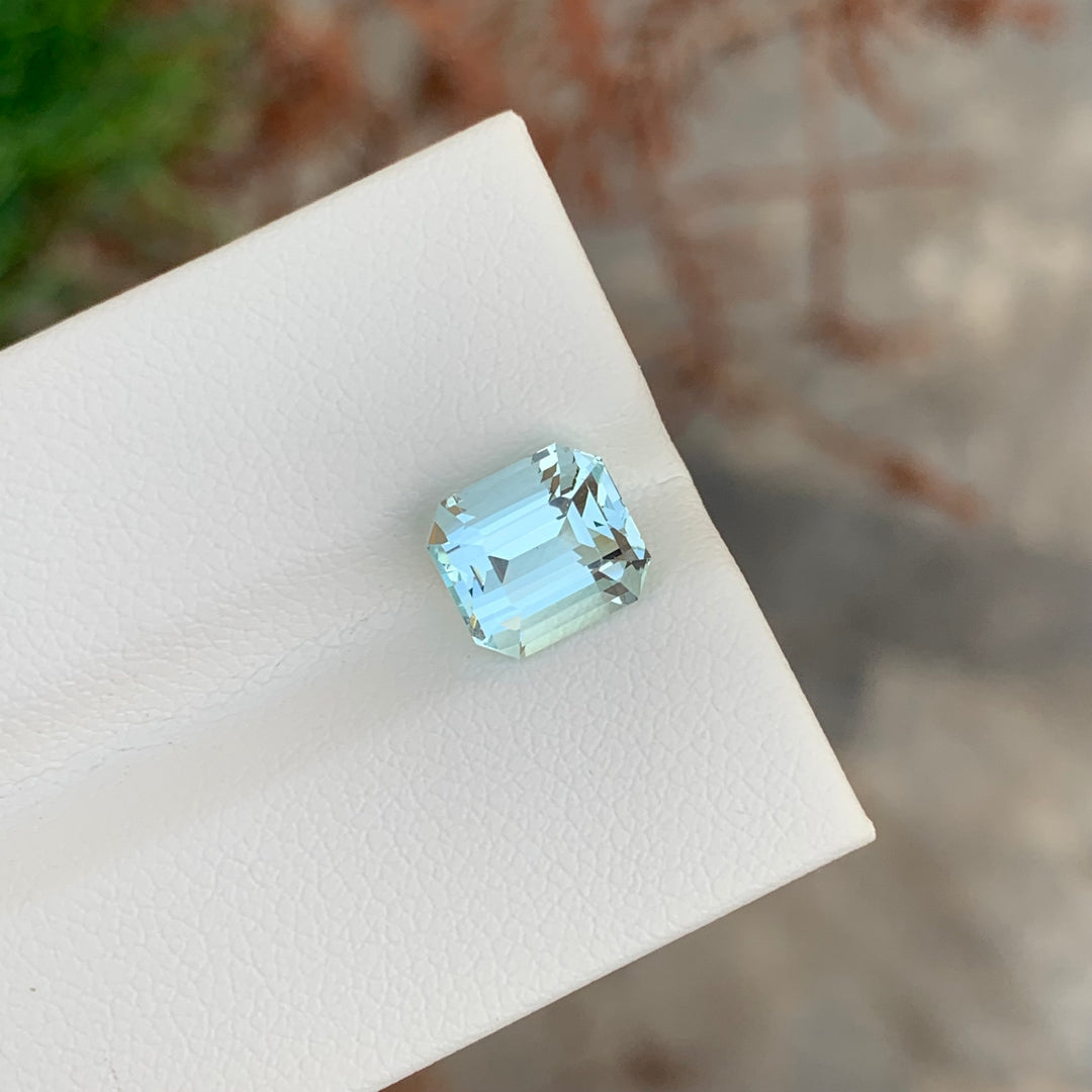 2.40 Carats Loose Aquamarine Emerald Cut