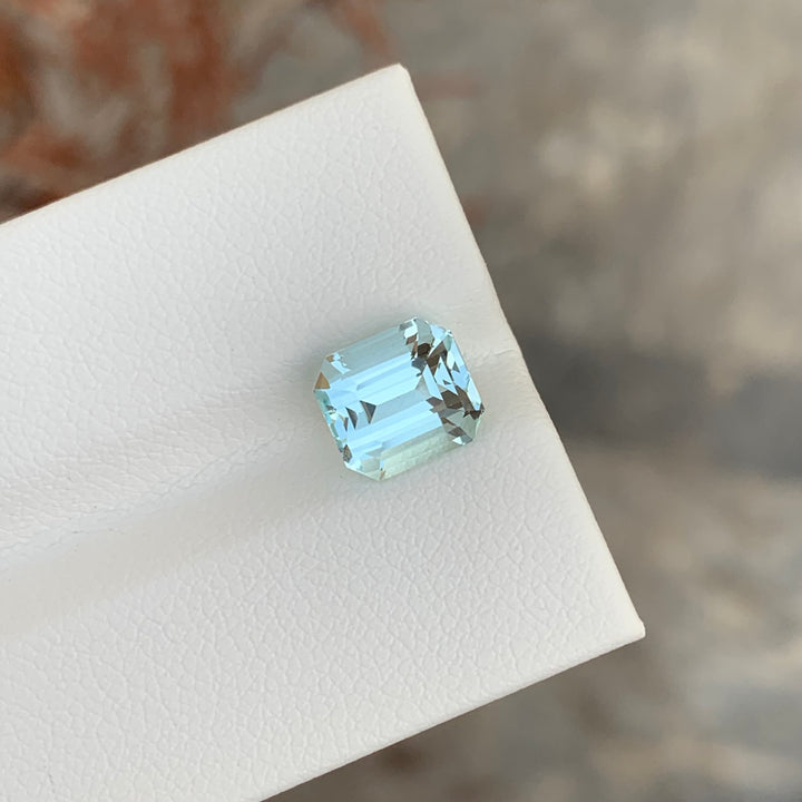 2.40 Carats Loose Aquamarine Emerald Cut