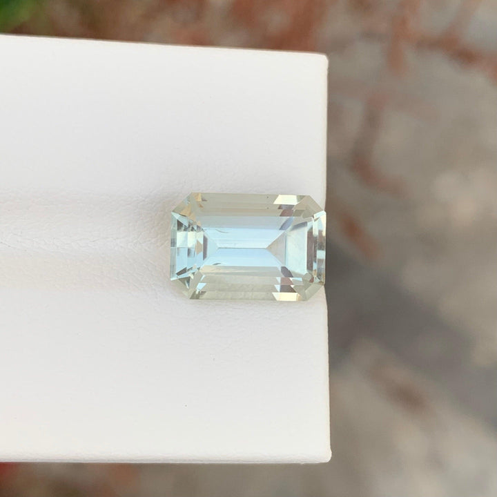 4.40 Carats Loose Green Amethyst Emerald Cut