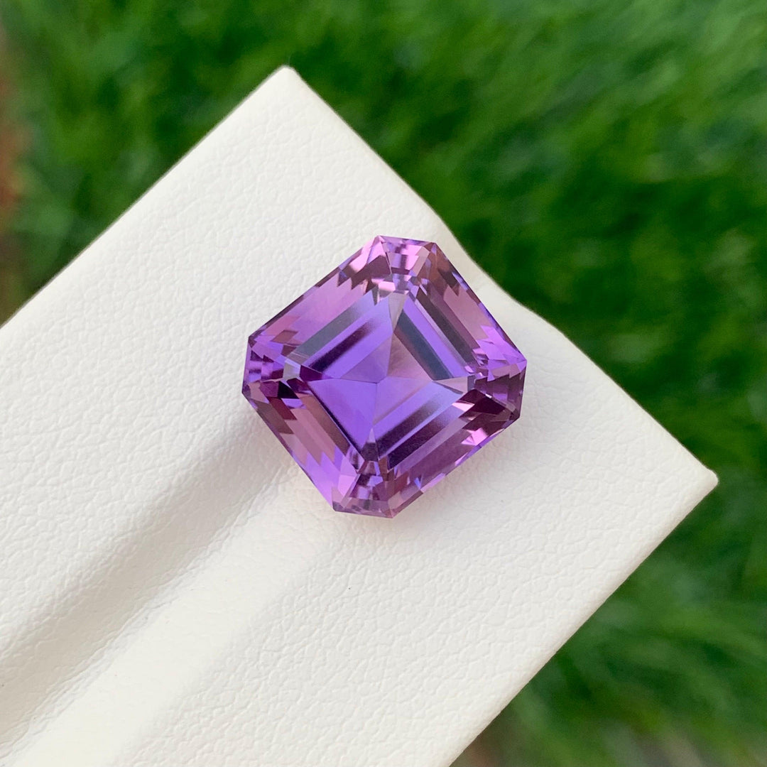 9.65 Carats Loose Amethyst Asscher Cut