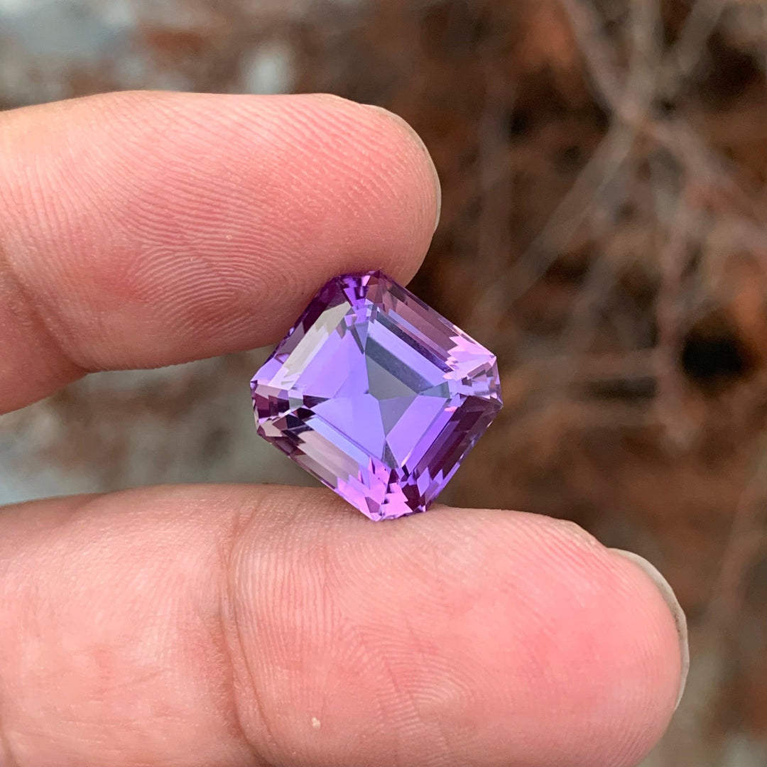 9.65 Carats Loose Amethyst Asscher Cut