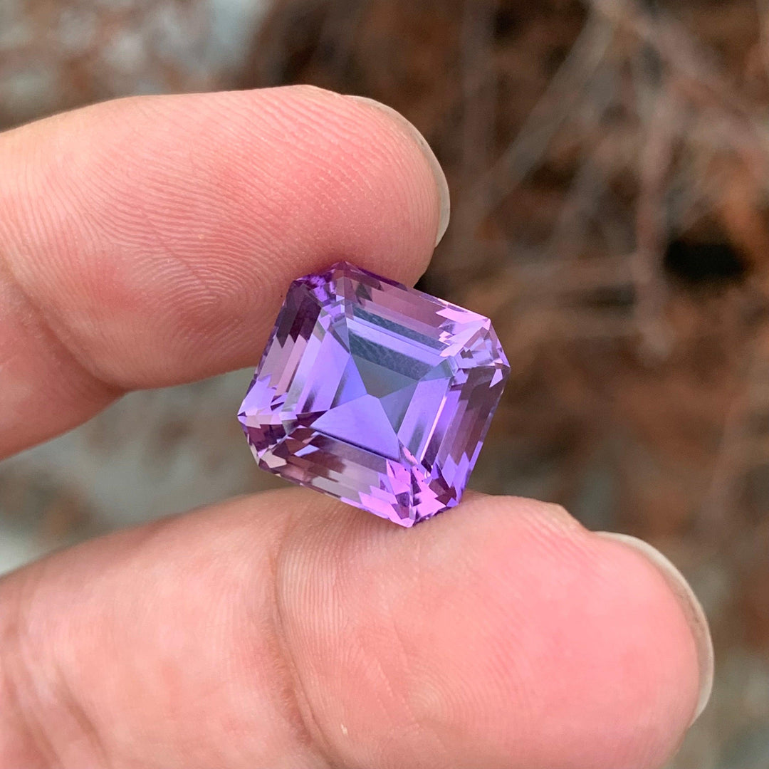 9.65 Carats Loose Amethyst Asscher Cut