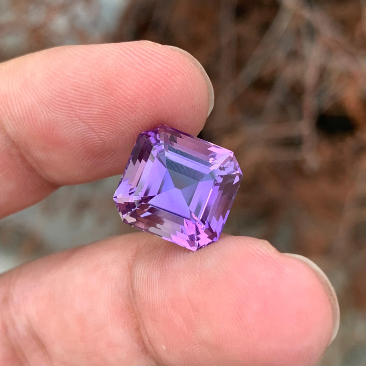 9.65 Carats Loose Amethyst Asscher Cut