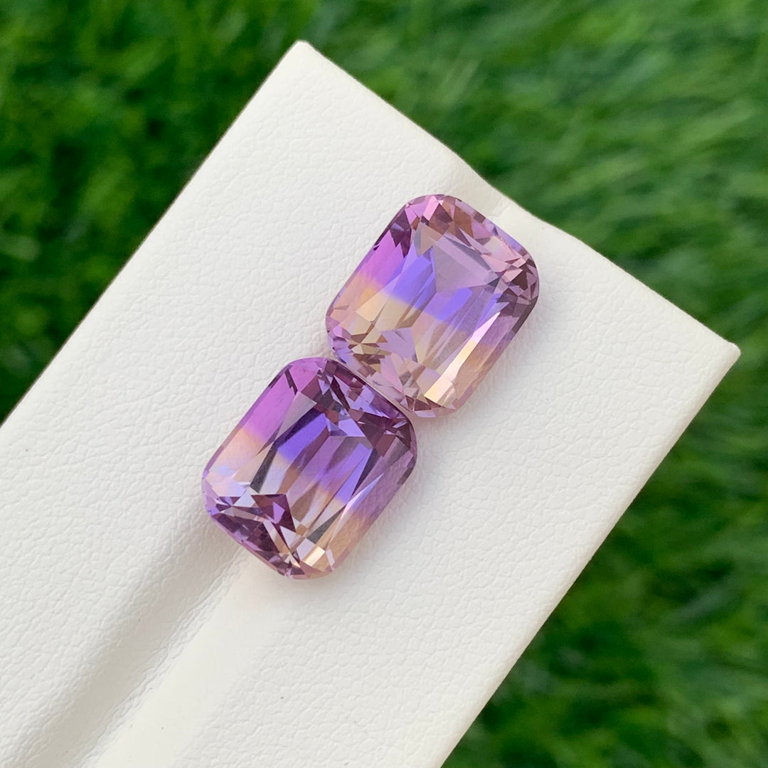 13.45 Carats Faceted Ametrine Pair