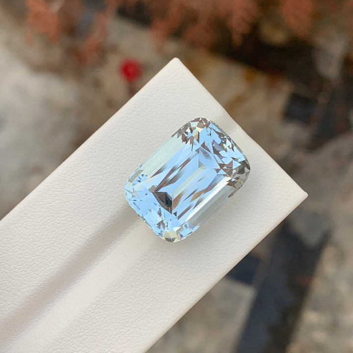 24.30 Carats Top Quality Loose Aquamarine Cushion Cut