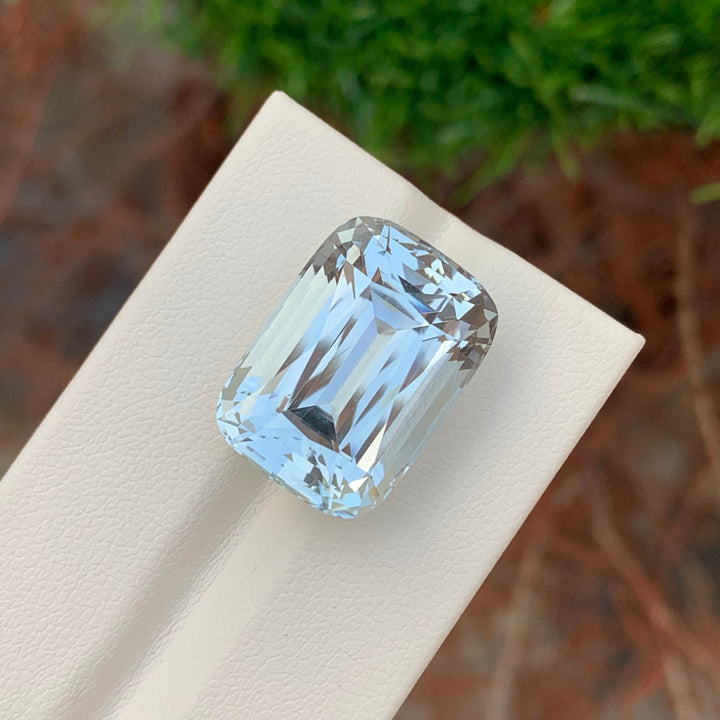 24.30 Carats Top Quality Loose Aquamarine Cushion Cut