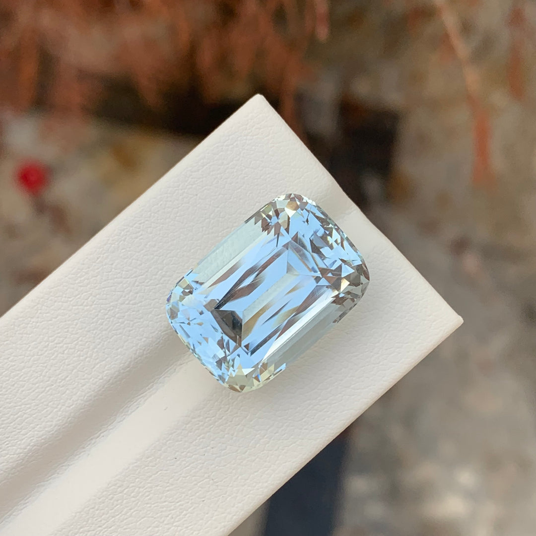 24.30 Carats Top Quality Loose Aquamarine Cushion Cut