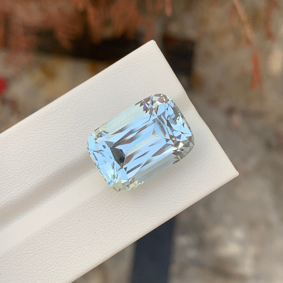 24.30 Carats Top Quality Loose Aquamarine Cushion Cut