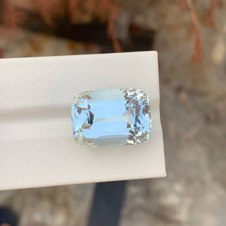 24.30 Carats Top Quality Loose Aquamarine Cushion Cut