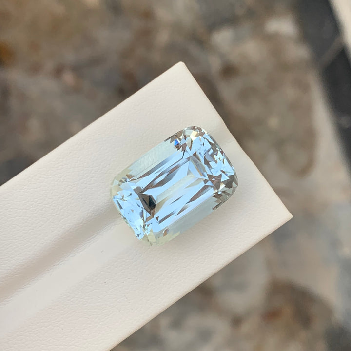 24.30 Carats Top Quality Loose Aquamarine Cushion Cut