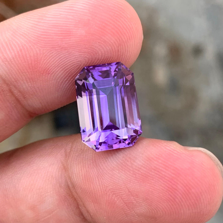 8.80 Carats Loose Amethyst Emerald Cut