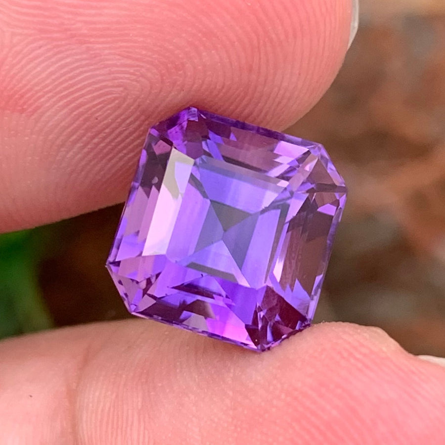 faceted amethyst