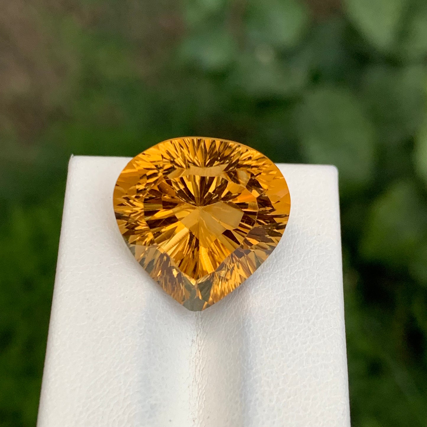 20.70 Carats Yellow Honey Citrine Stone Pear Shape Natural Gem