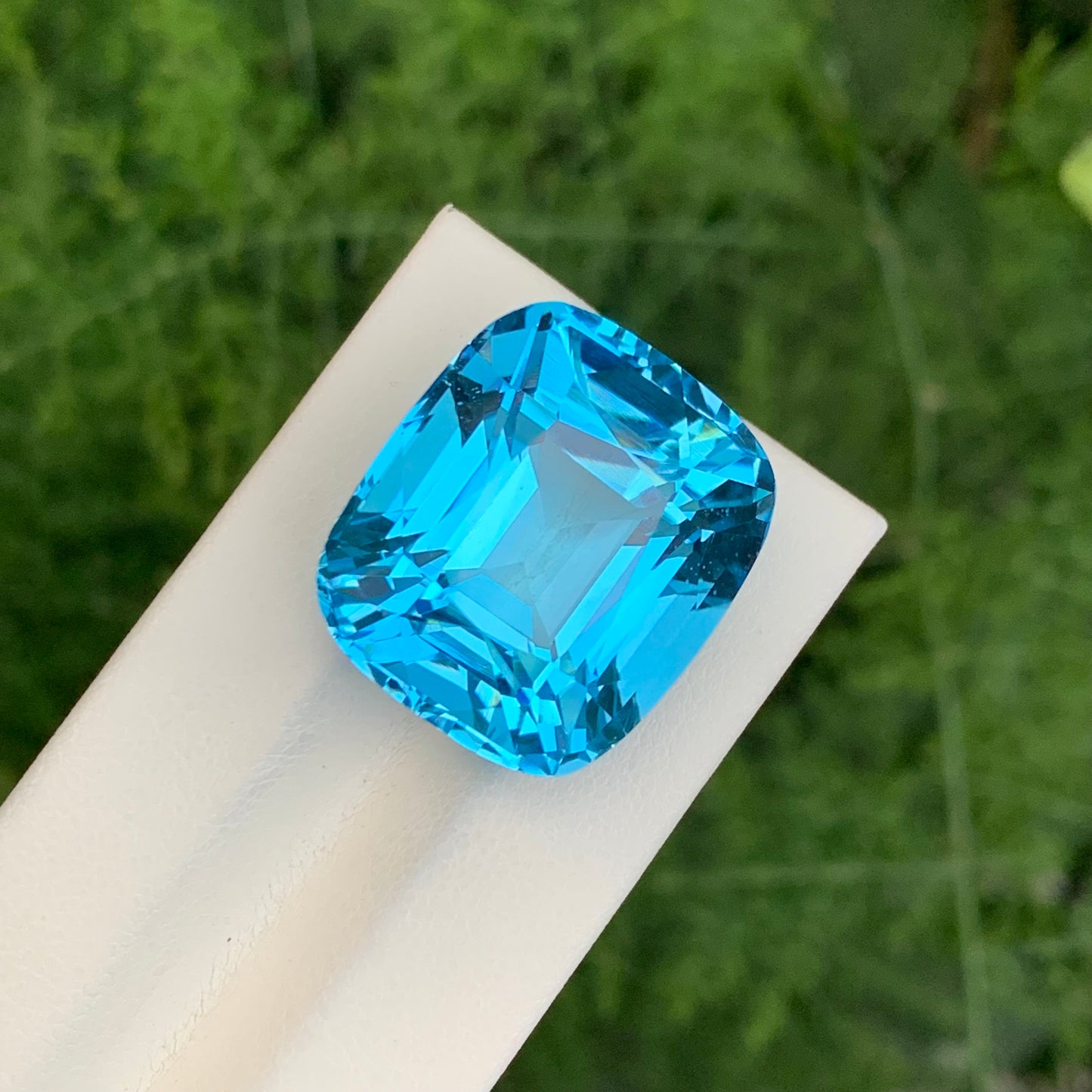 52.90 Carats Natural Loose Sky Blue Topaz Cushion Cut