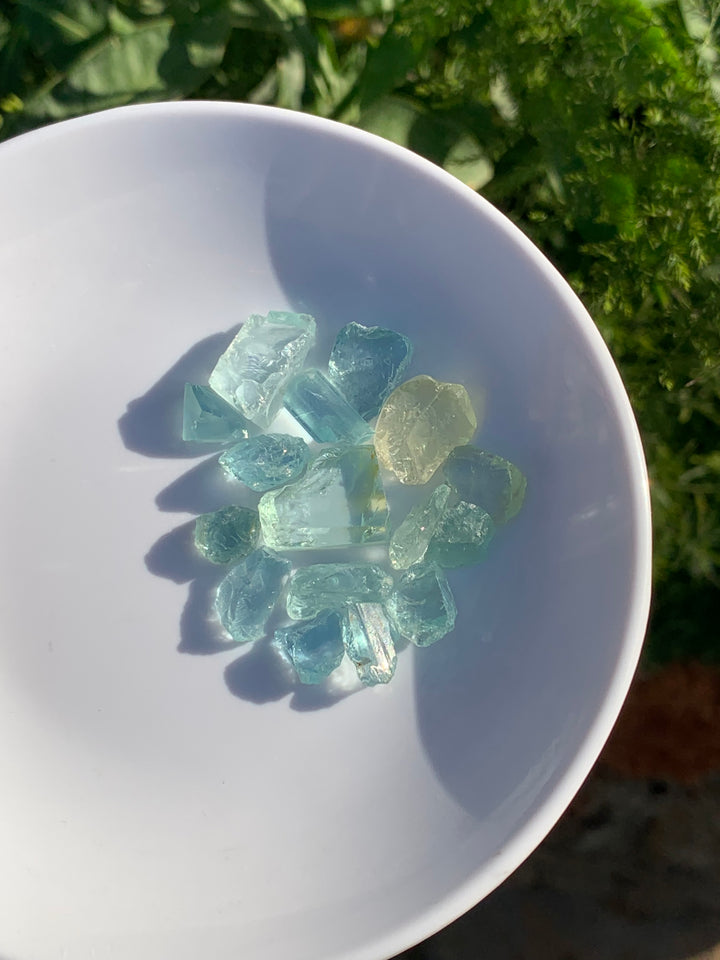 facet rough aquamarine