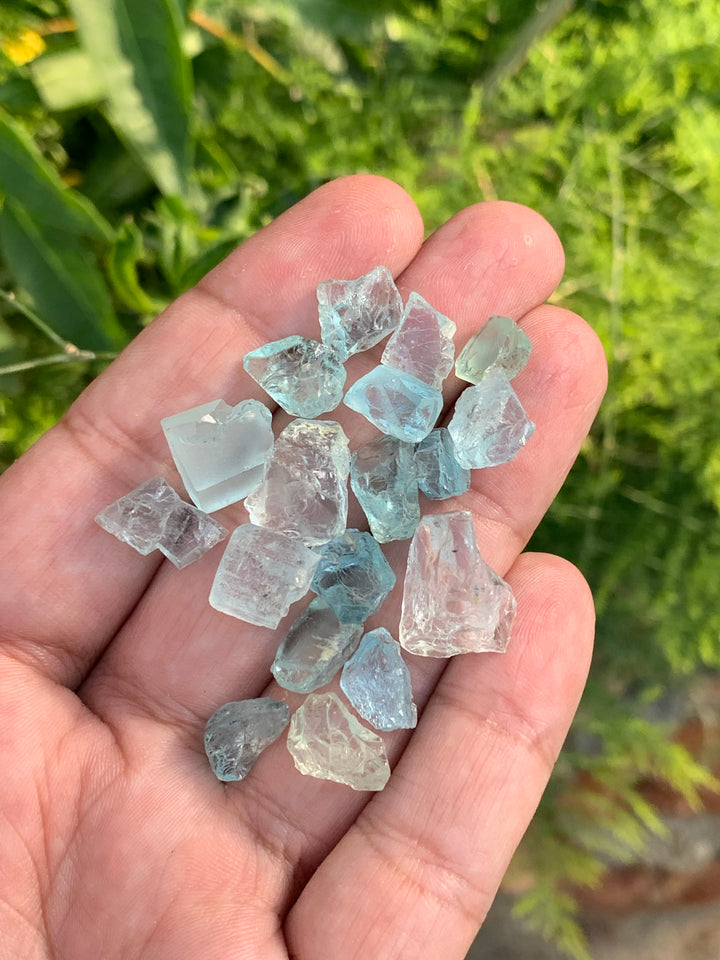 facet rough aquamarine 