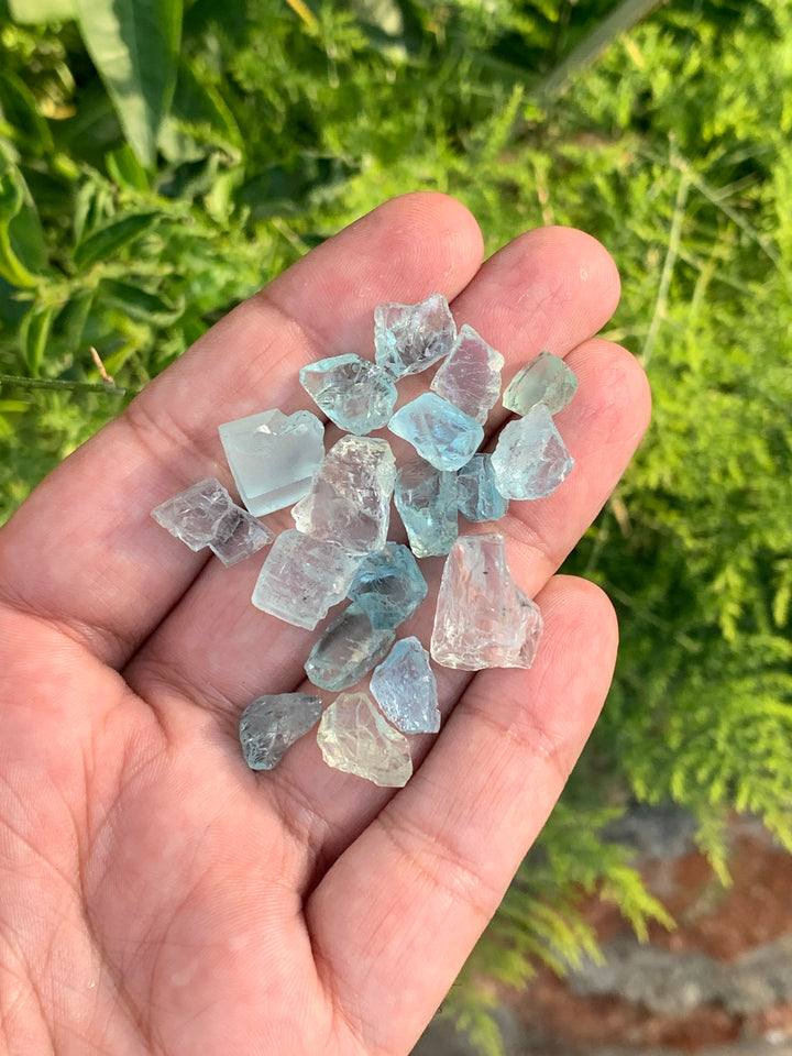 facet rough aquamarine 