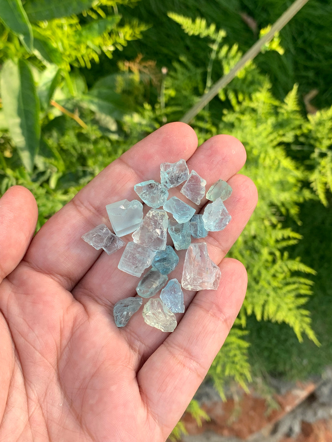 facet rough aquamarine 