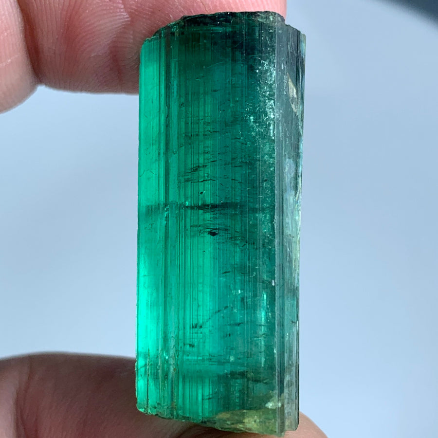 facet rough tourmaline piece