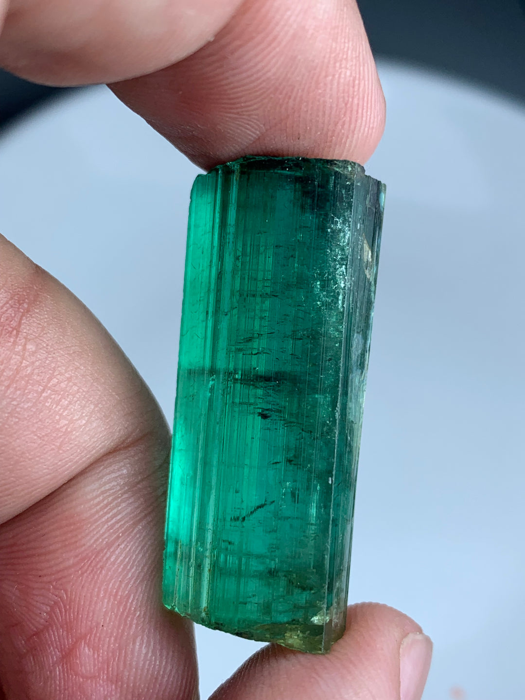 facet rough tourmaline piece