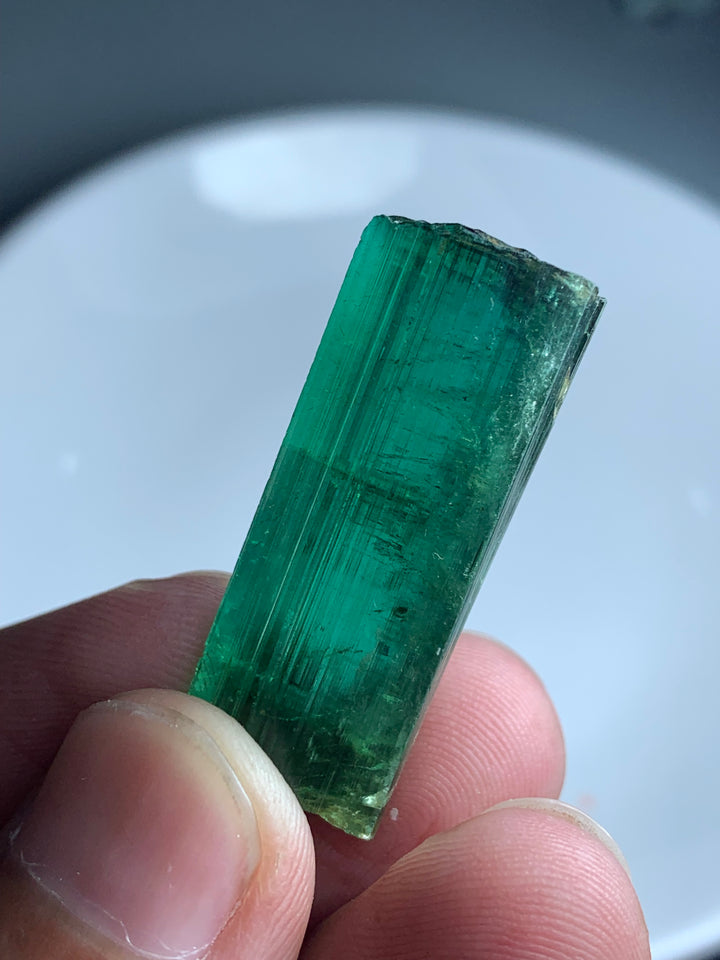 facet rough tourmaline piece