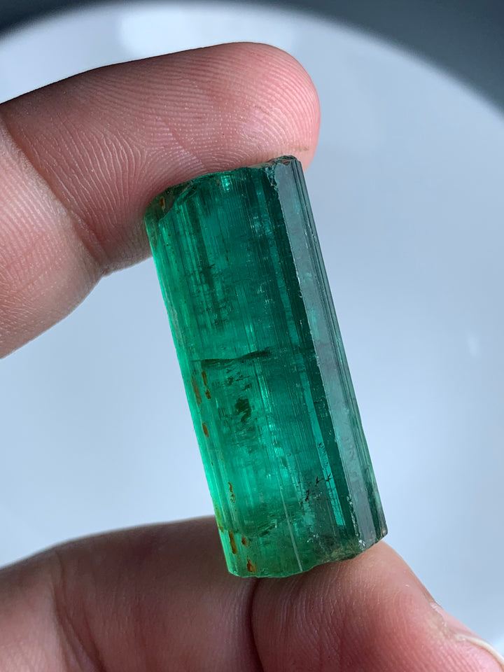 facet rough tourmaline piece