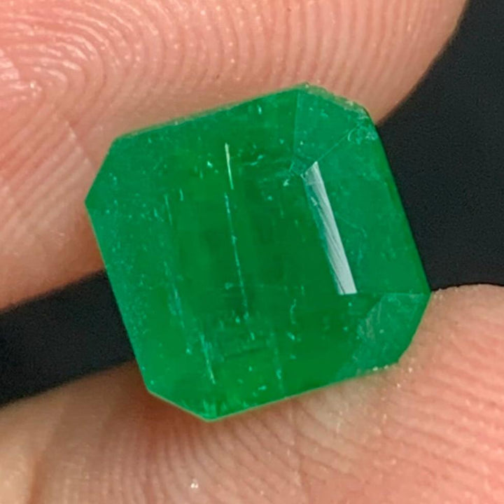 faceted emerald