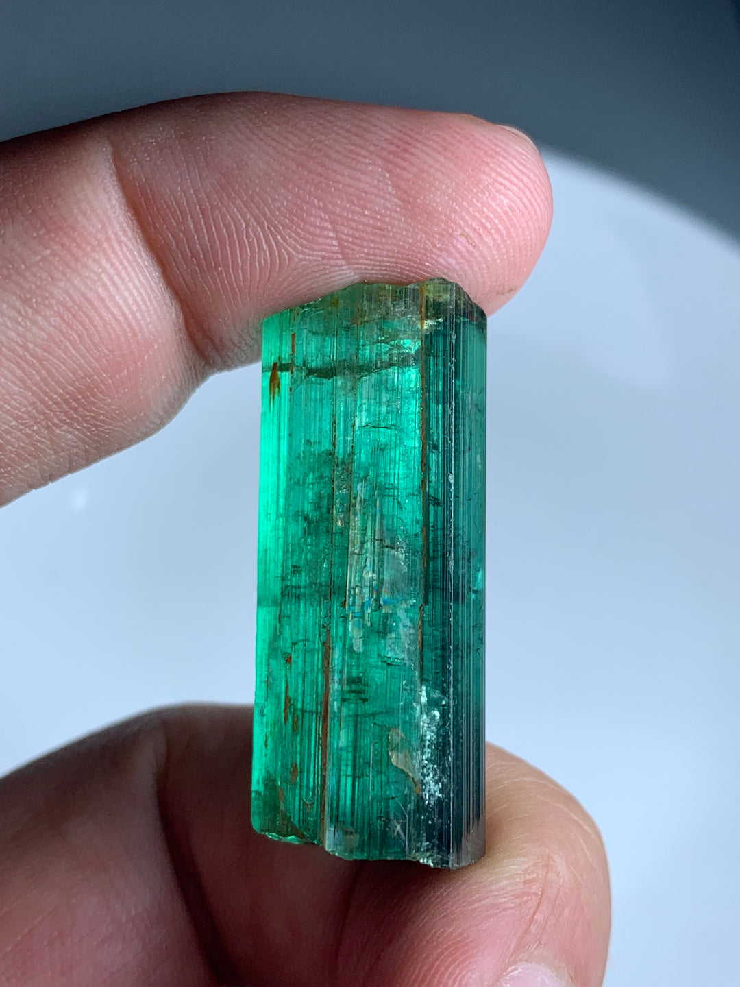 facet rough tourmaline piece