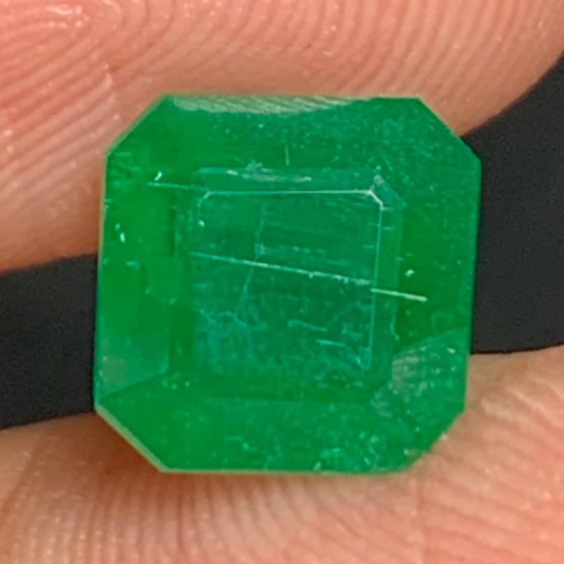 faceted emerald