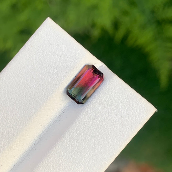 faceted watermelon tourmaline
