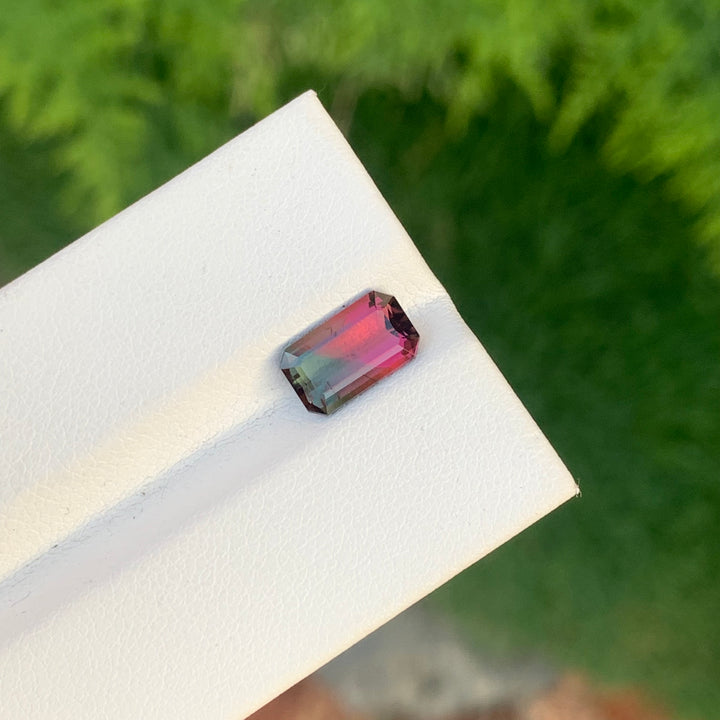 faceted watermelon tourmaline