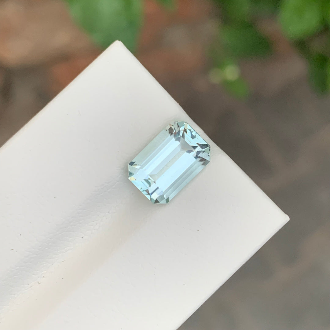 3.40 Carats Loose Aquamarine Emerald Cut