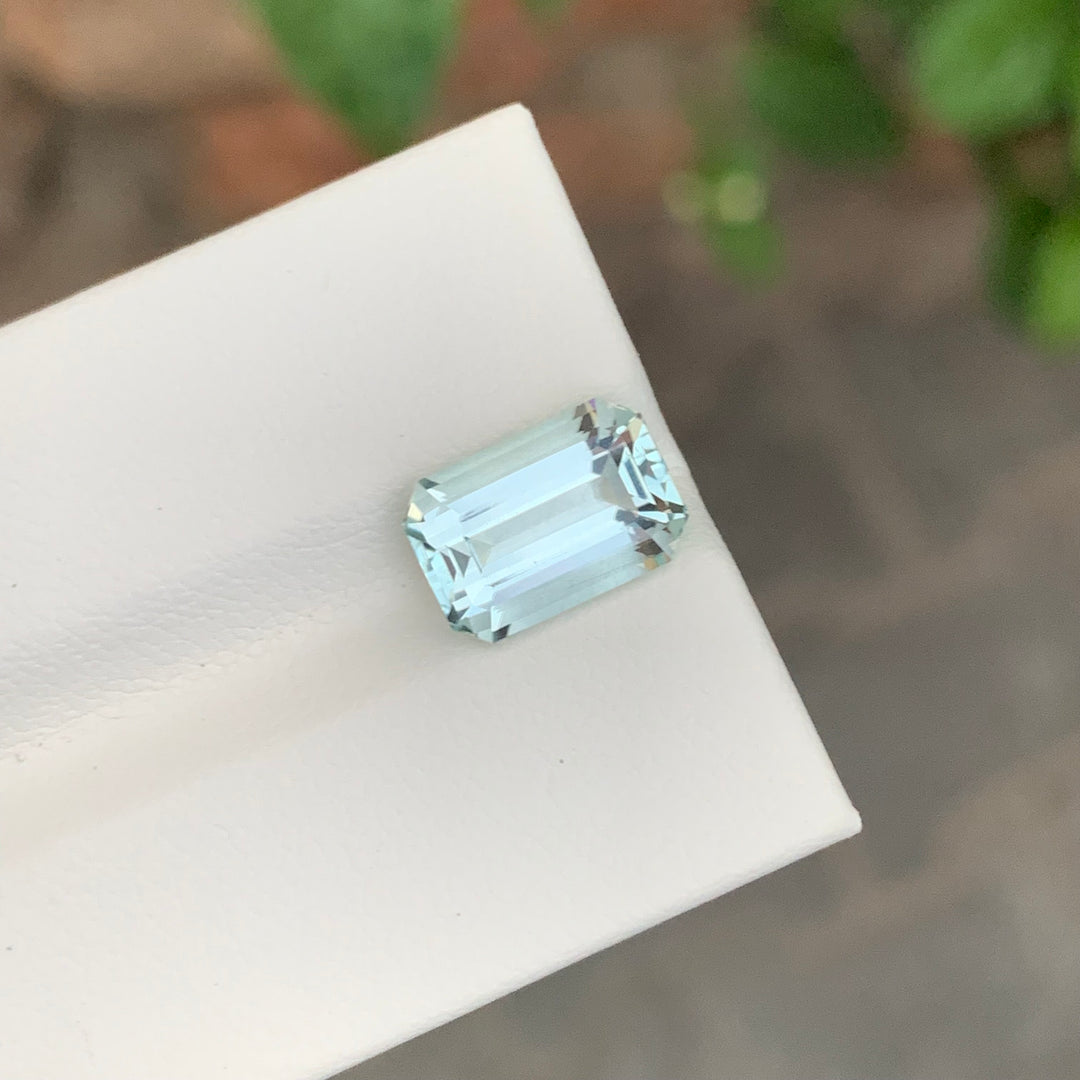 3.40 Carats Loose Aquamarine Emerald Cut