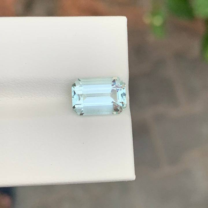 3.40 Carats Loose Aquamarine Emerald Cut