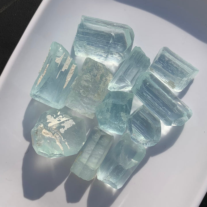 81.40 Grams Top Quality Faceting Rough Aquamarine Parcel